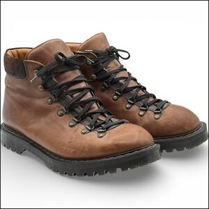 Solovair Urban Hiker Boots Mens 9 UK 10 US Brown Leather Rugged Gorpcore England